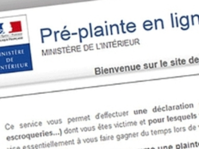 Généralisation de la pré-plainte en ligne