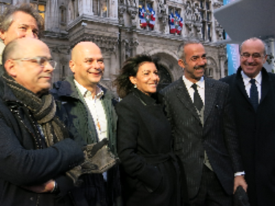 A l’occasion de la COP21, la maire de Paris inaugure Trilib’, futur point d’apport volontaire urbain