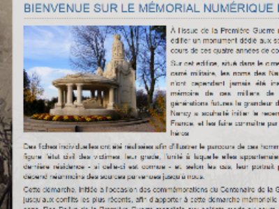 Morts pour la France : Nancy crée un mémorial numérique