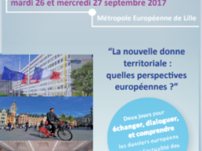 26 et 27 septembre – 3e Université européenne de l’AFCCRE